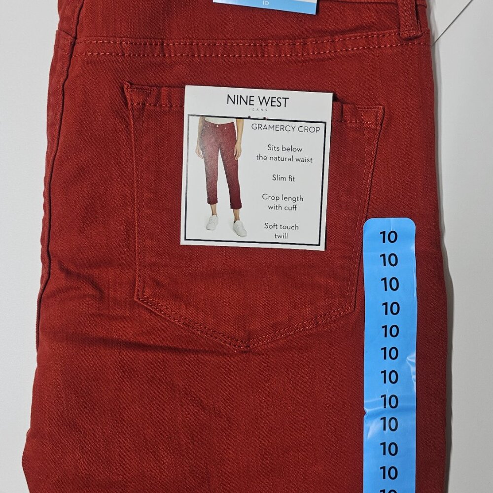 Nine West Women's Gramercy Slim Fit Crop Pants - Picture 4 of 11